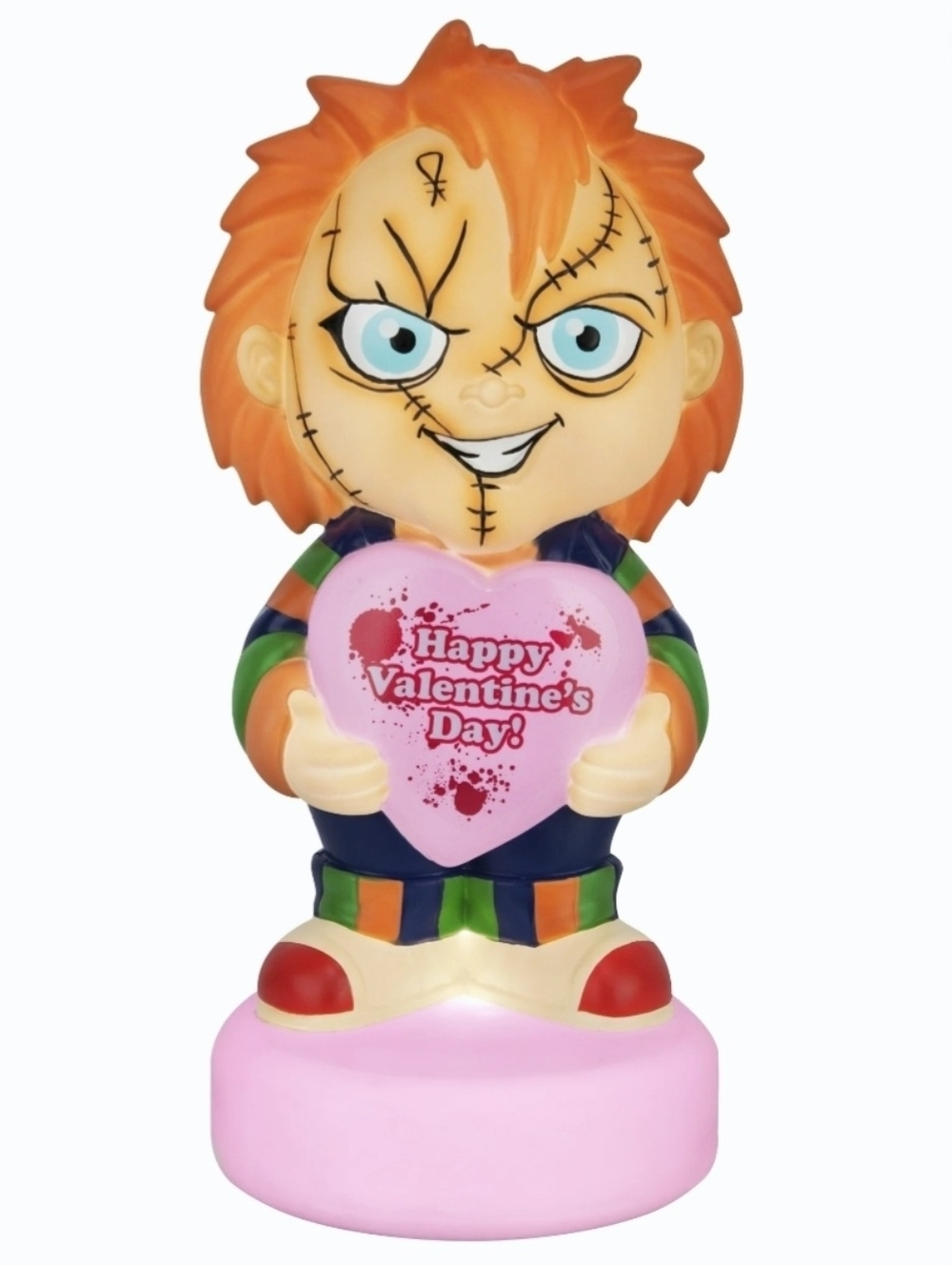 New 14" Lighted Blow Mold Decor Universal Chucky Happy Valentine's day figurine